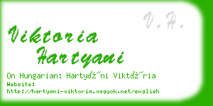 viktoria hartyani business card